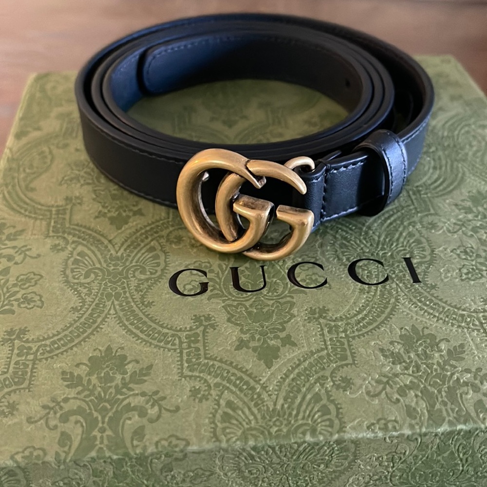 Gucci Slim leather Belt